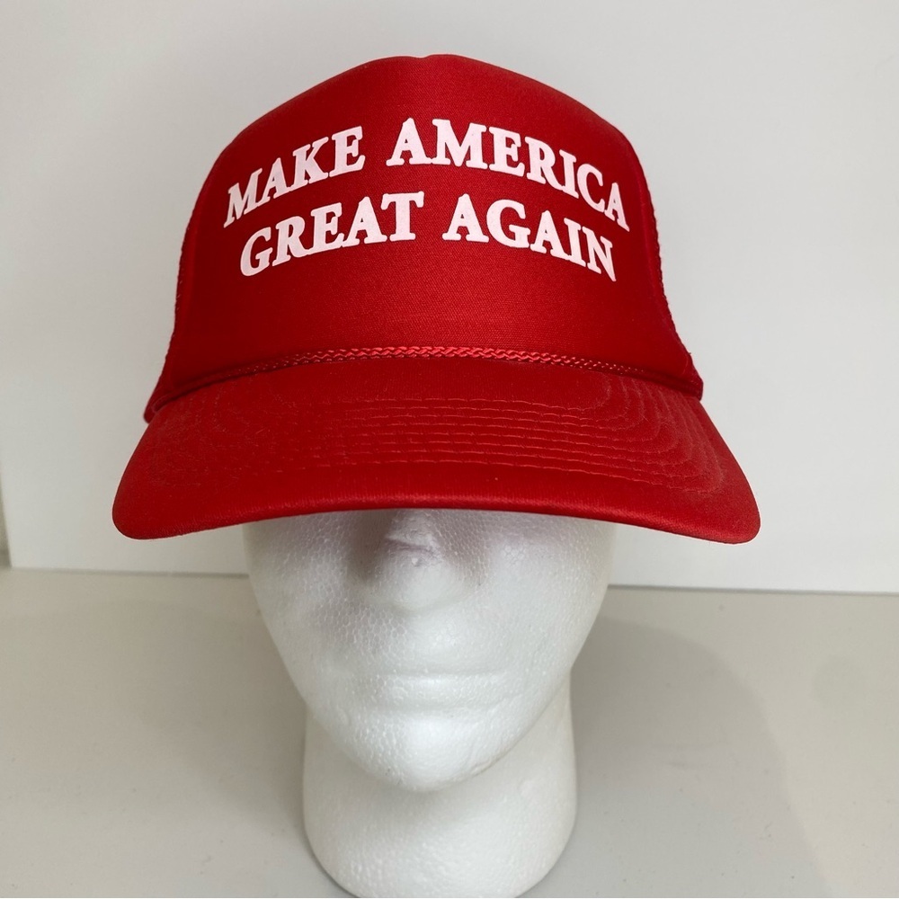 Trump MAGA Hat Cap Snap Back Red Trucker 2016 Make America Great USA President